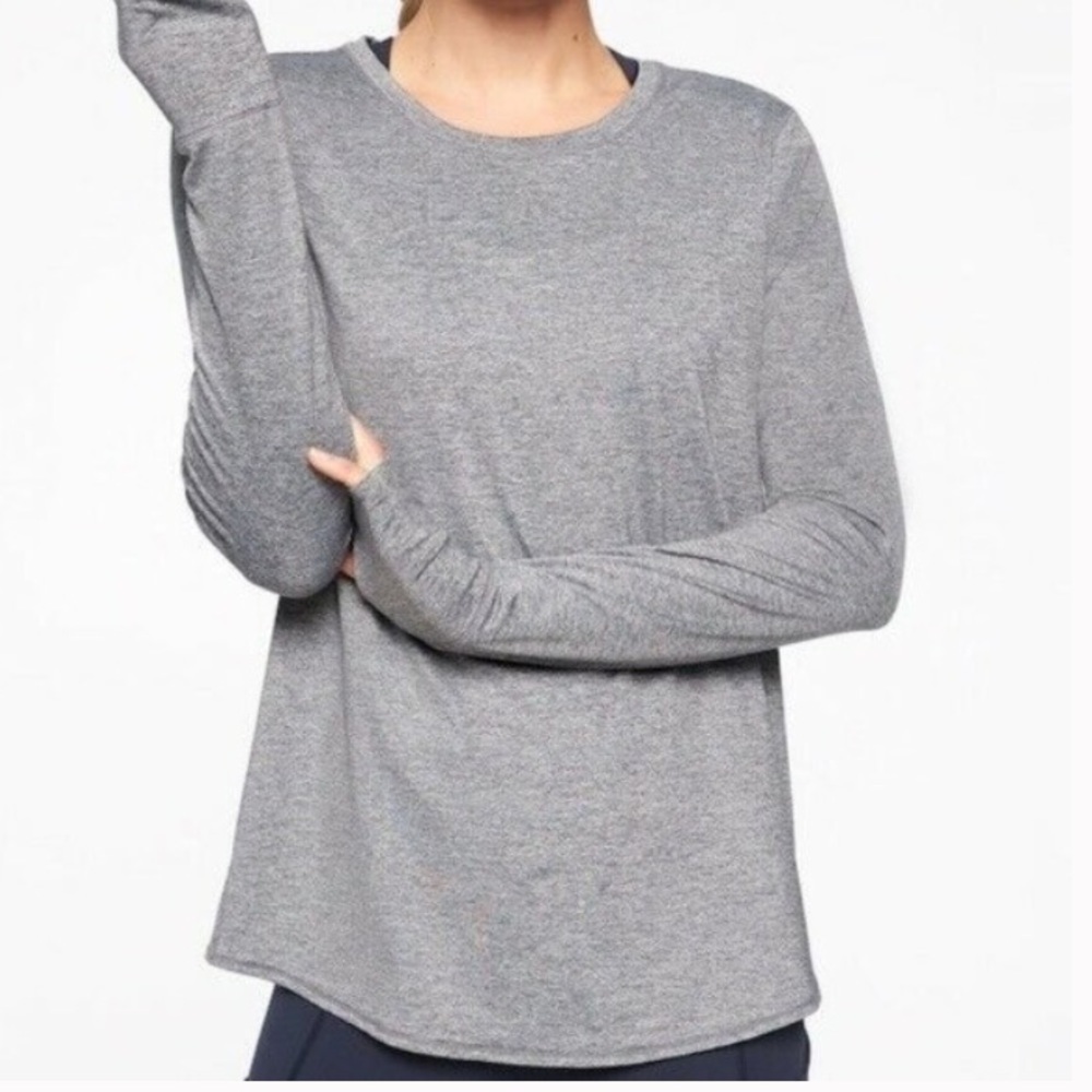 Athleta Sunlover UPF Tulip Back Long Sleeve Top